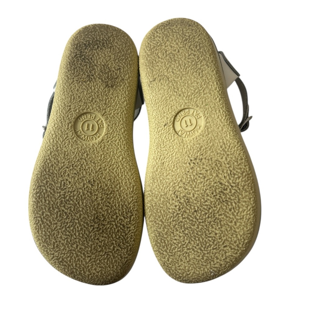 Salt Water Sandals by Hoy White Leather Slip-On Sandals - Picture 4 of 8